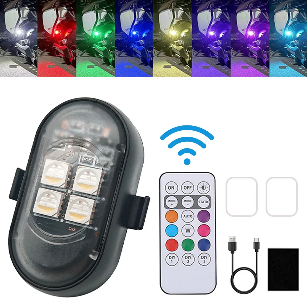 Drone Strobe Light - 1-8 Buah Lampu Peringatan Drone Sepeda