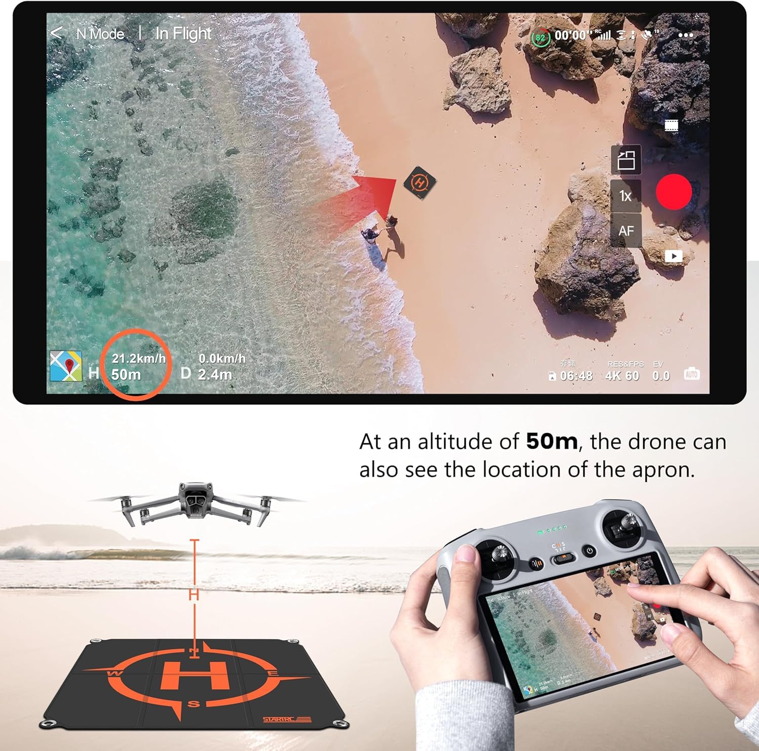 STARTRC Drone Landing Pad, Pla - Drone Landing Pad ulasan dan harga