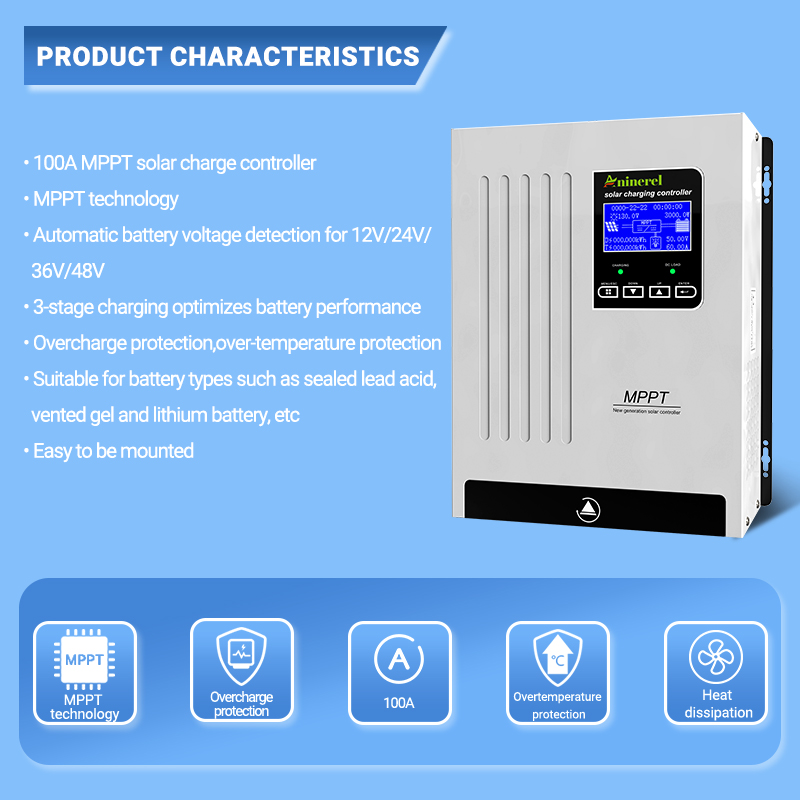 Aninerel 100A Solar Charge Con - Drone Solar Charger ulasan dan harga